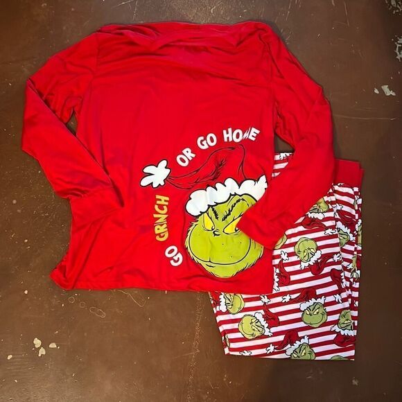 Grinch Christmas PJs Set (M) - Picture 1 of 3